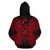 Guam Polynesian ll Over Hoodie Map Red - Polynesian Pride