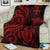 Fiji Polynesian Premium Blanket - Red Tentacle Turtle - Polynesian Pride