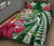 Hawaii Polynesian Turtle Tropical Hibiscus Plumeria Quilt Bed Set - Green - Polynesian Pride