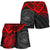 American Samoa Polynesian Women's Shorts - Red Turtle - Polynesian Pride