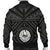 Tahiti Men's Bomber Jacket - Tahiti Seal In Polynesian Tattoo Style (Black) - Polynesian Pride