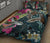 Hawaii Map Turtle Swimming Hibiscus Plumeria Moana Quilt Bed Set - Polynesian Pride