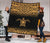 Polynesian Premium Quilt - Polynesian Gold Turtle Tattoo & Black Frog - Polynesian Pride