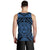 Kosrae Men's Tank Top - Kosrae Flag In Polynesian Tattoo Style (Blue) - Polynesian Pride