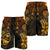 Guam Polynesian Men Shorts - Gold Turtle Homeland - Polynesian Pride