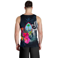 Guam Polynesian Men's Tank Top - Tropical Flower - Polynesian Pride