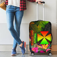 Wallis and Futuna Polynesian Luggage Covers - Hibiscus and Banana Leaves Reggae - Polynesian Pride
