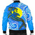 Palau Polynesian Men's Bomber Jacket - Palau Flag with Polynesian Tattoo - Polynesian Pride