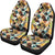 Hawaii Tropical Jungle Parrots And Flamingos Pattern Car Seat Cover Universal Fit Yellow - Polynesian Pride