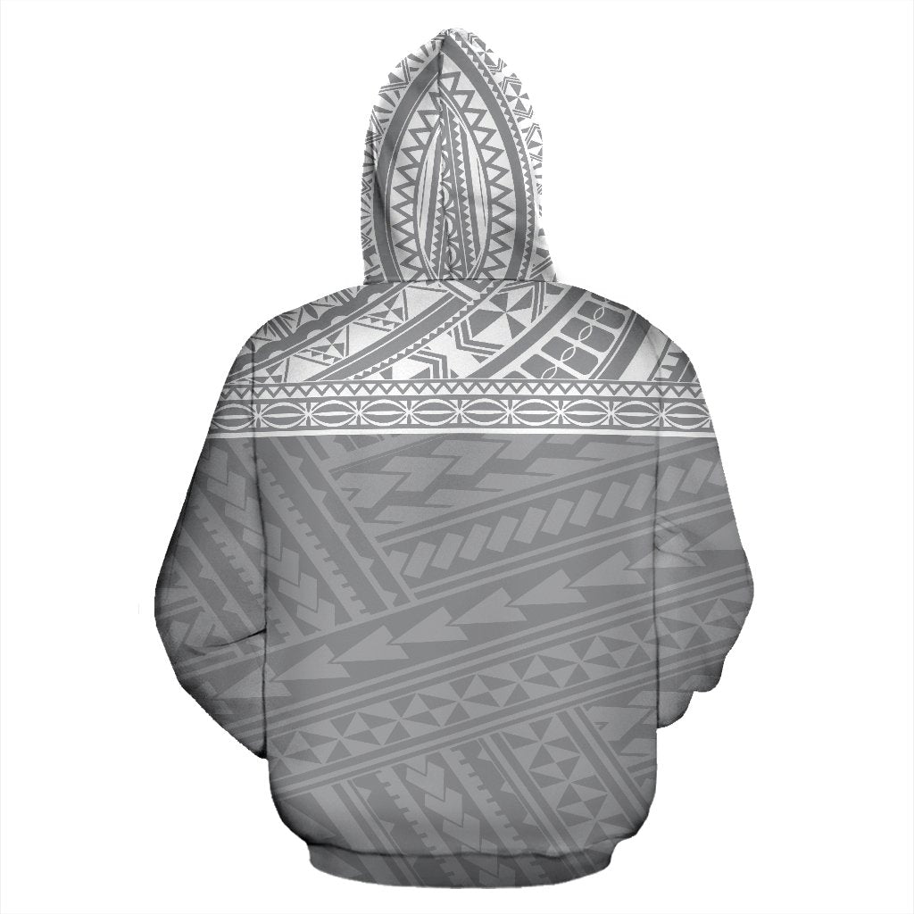 Poly All Over Hoodie Polynesian Grey Version - Polynesian Pride