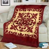 Hawaiian Quilt Royal Premium Blanket - Polynesian Pride