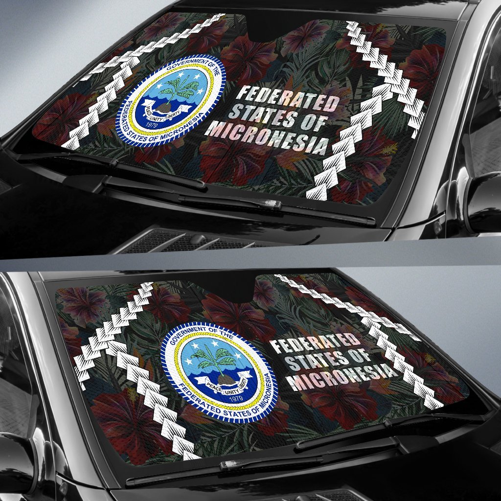 Federated States of Micronesia Auto Sun Shades - Chain Polynesian - Polynesian Pride