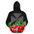 Wallis and Futuna Polynesian Zip Hoodie Black Hibiscus - Polynesian Pride