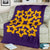 Hawaiian Premium Blanket Royal Pattern - Purple And Gold - A1 Style - Polynesian Pride