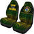 Cook Islands Rugby Polynesian Patterns Car Seat Covers Universal Fit Green - Polynesian Pride