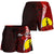 New Caledonia Polynesian Women's Shorts - Coat Of Arm With Hibiscus - Polynesian Pride