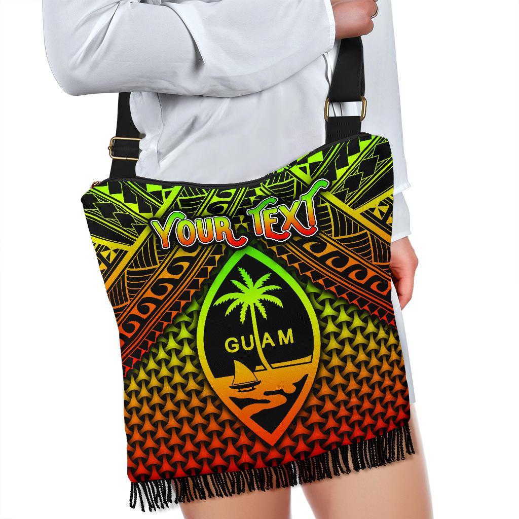 Polynesian Guam Personalised Crossbody Boho Handbag - Reggae Vintage Polynesian Patterns - Polynesian Pride