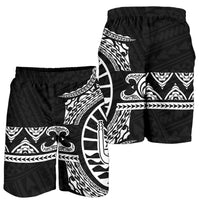 Tahiti Polynesian All Over Print Men's Short - Black Version - Polynesian Pride