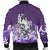 Maori Manaia The Blue Sea Bomber Jacket for Men, Purple - Polynesian Pride