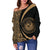 Hawaii Polynesian Women's Off Shoulder Sweater 07 - Polynesian Pride