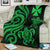 Wallis and Futuna Premium Blanket - Green Tentacle Turtle - Polynesian Pride