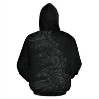 Hoodie Polynesian Tattoo Grey - Polynesian Pride