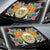 Hawaii Auto Sun Shades - Coat Of Arms With Tropical Flowers - Polynesian Pride