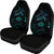 Hawaii Turtle Ohana Paua Shell Car Set Covers Universal Fit Black - Polynesian Pride