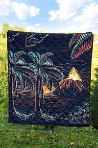 Night On The Land Premium Quilt - Polynesian Pride