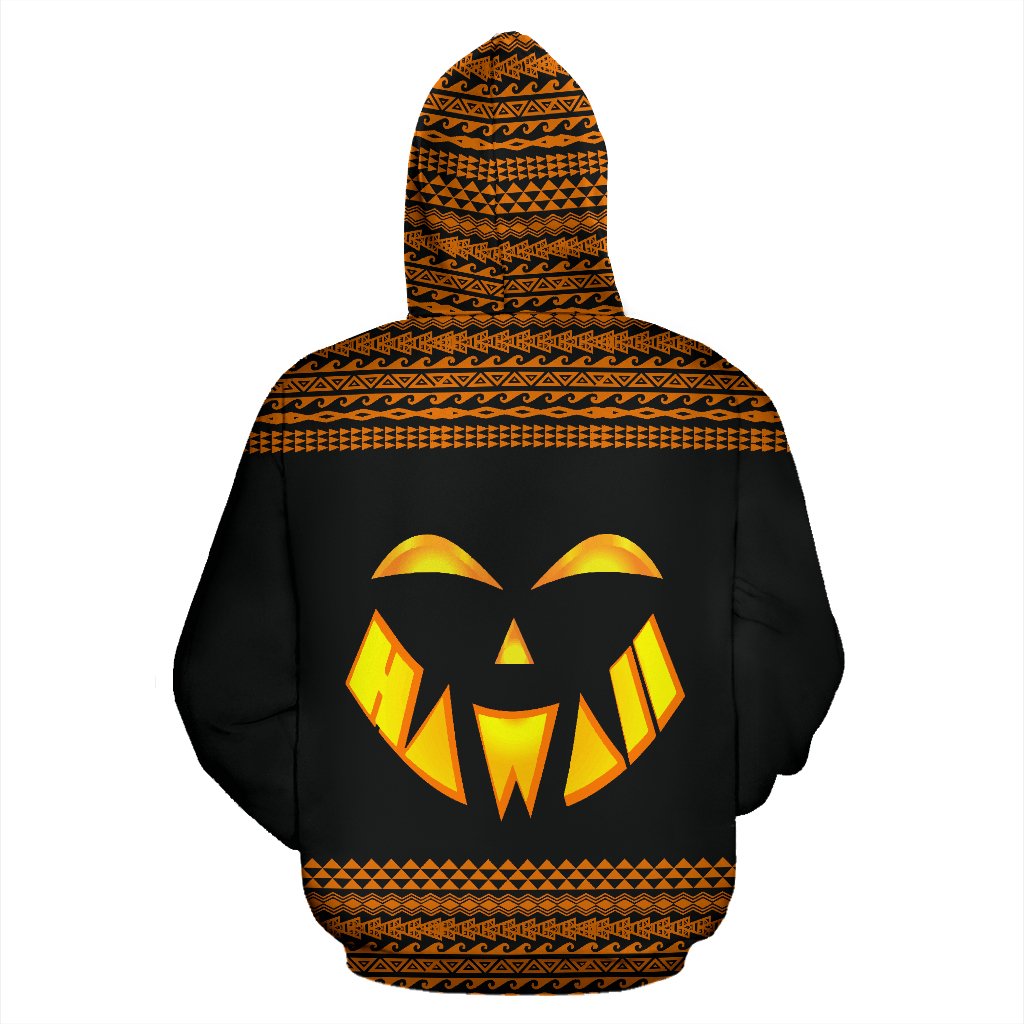 Hawaii Halloween All Over Hoodie - Polynesian Pride