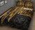 Hawaii Quilt Bed Set - Kanaka Maoli With Polynesian Pattern In Heartbeat Style (Gold) - Polynesian Pride