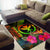 Polynesian Hawaii Kanaka Maoli Polynesian Area Rug - Hibiscus and Banana Leaves - Polynesian Pride