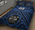 Fiji Quilt Bed Set - Fiji Seal With Polynesian Tattoo Style (Blue) - Polynesian Pride