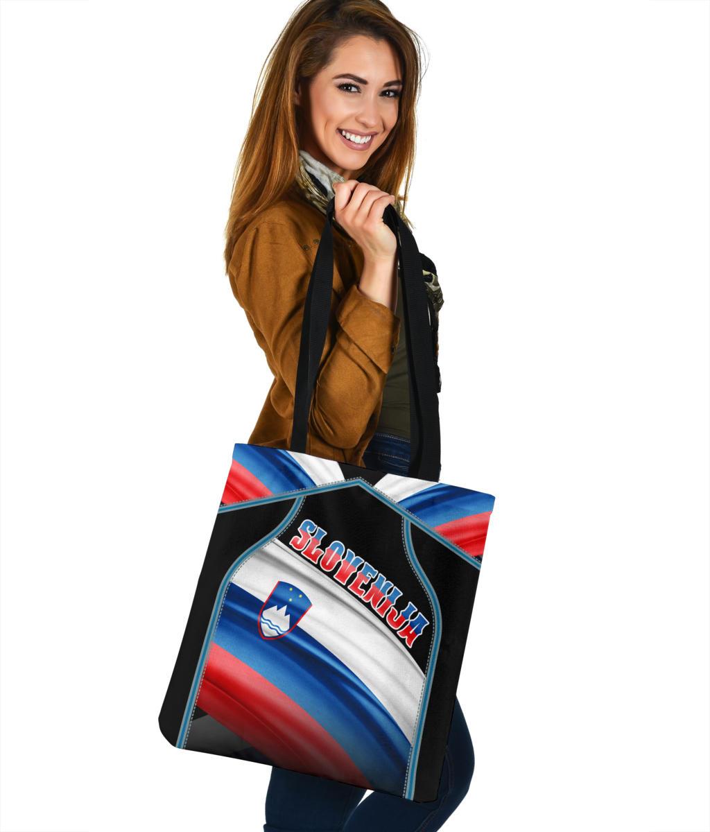 Slovenia Tote Bags - Republika Slovenija - Polynesian Pride