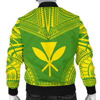 Kanaka Maoli Flag Polynesian Chief Men's Bomber Jacket - Polynesian Pride