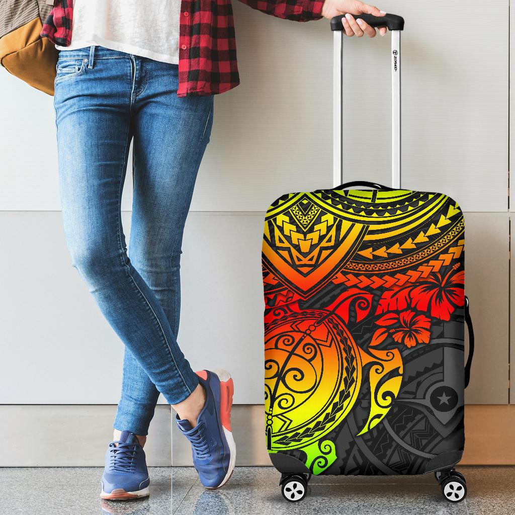 Yap Polynesian Luggage Covers - Reggae Turtle Reggae - Polynesian Pride
