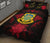 Tuvalu Polynesian Quilt Bed Set Hibiscus Red - Polynesian Pride