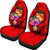 Tonga Polynesian Car Seat Covers - Floral With Seal Red - Polynesian Pride