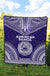 American Samoa Premium Quilt - American Samoa Seal Polynesian Chief Dark Blue Version - Polynesian Pride