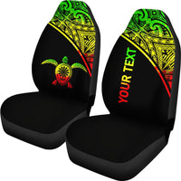 Hawaii Custom Personalised Car Seat Covers - Polynesian Reggae Turtle Curve - Polynesian Pride