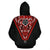 Born Samoa Hoodie Samoa Coat of Arms Polynesian Tattoo Red - Polynesian Pride