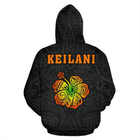 Keilani Hula Girl Polynesian Zip up Hoodie - Polynesian Pride