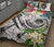 FSM Polynesian Quilt Bed Set - Summer Plumeria (White) - Polynesian Pride