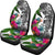 Wallis And Futuna Custom Personalised Car Seat Covers White - Turtle Plumeria Banana Leaf - Polynesian Pride