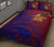 American Samoa Polynesian Quilt Bed Set - Bald Eagle (Blue - Red) - Polynesian Pride