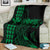 Hawaii Map Kanaka Polynesian Hula Girl Premium Blanket - Green - Polynesian Pride