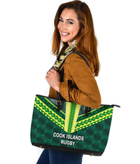 Cook Islands Ruby Large Leather Tote Bag Style - Polynesian Pride