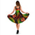 Tahiti Polynesian Midi Dress - Reggae Plumeria - Polynesian Pride