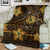 Hawaii Mix Polynesian Turtle Plumeria Premium Blanket - AH - Nick Style - Brown - Polynesian Pride