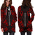 Austral Islands Hoodie Dress - Polynesian Tattoo Red - Polynesian Pride